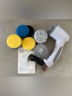 Rechargeable spin scrubber